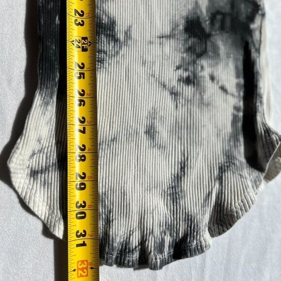 Bear Dance Med Grey Tie Dye Dress tank v-back ribbed dress. B1 - Picture 4 of 5